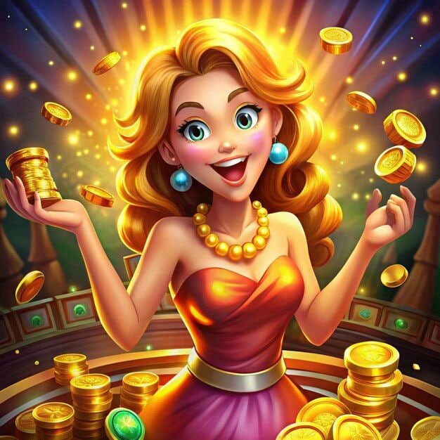 Antarmuka permainan slot Play'n GO dengan grafis HD dan tombol kontrol intuitif